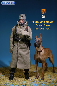 1/6 Scale brown Great Dane