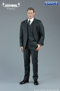 1/6 Scale grey pinstripe Suit for strong Bodies