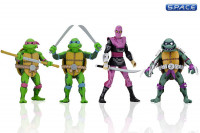 4er Komplettsatz: TMNT: Turtles in Time Serie 1 (Teenage Mutant Ninja Turtles: Turtles in Time)