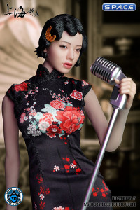 1/6 Scale black Shanghai Nightclub Singer Cosplay Set