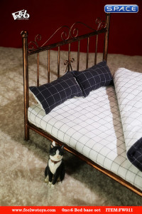 1/6 Scale white/black quilt cover Set