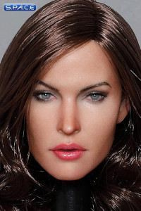 1/6 Scale Claudia Head Sculpt (curly dark brown hair)