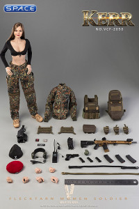 1/6 Scale Flecktarn Women Soldier - Kerr