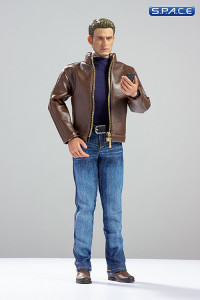 1/6 Scale Steves brown Casual Leather Jacket Outfit