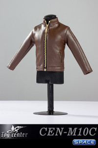 1/6 Scale Steves brown Casual Leather Jacket Outfit