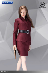 1/6 Scale red female Office Lady Set with Skirt