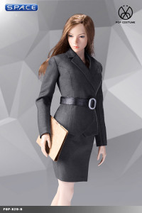 1/6 Scale grey female Office Lady Set with Skirt