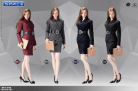 1/6 Scale blue female Office Lady Set with Skirt