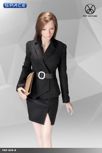 1/6 Scale black female Office Lady Set with Skirt