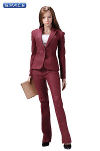 1/6 Scale red female Office Lady Set with Pants