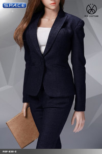 1/6 Scale blue female Office Lady Set with Pants