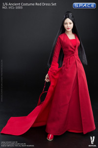 1/6 Scale Ancient Costume Red Dress Set