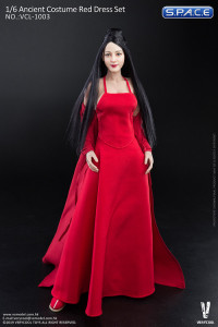 1/6 Scale Ancient Costume Red Dress Set