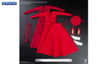 1/6 Scale Ancient Costume Red Dress Set