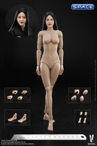 1/6 Scale Female Body with Asian Beauty Head (straight hair)