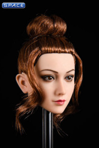 1/6 Scale Jasmine Head Sculpt (short brown bun)