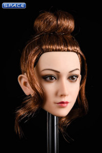 1/6 Scale Jasmine Head Sculpt (short brown bun)