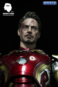 1/6 Scale battle damaged Tony Head Sculpt