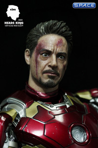 1/6 Scale battle damaged Tony Head Sculpt