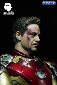 1/6 Scale battle damaged Tony Head Sculpt