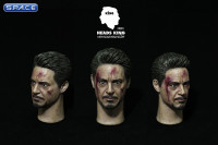 1/6 Scale battle damaged Tony Head Sculpt