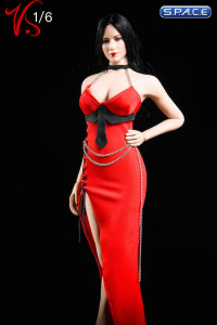 1/6 Scale red Party Dress