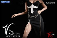 1/6 Scale black Party Dress