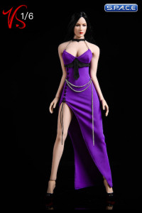 1/6 Scale purple Party Dress