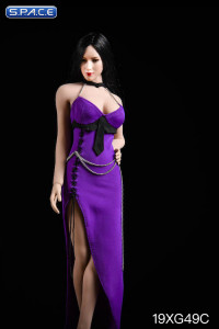 1/6 Scale purple Party Dress