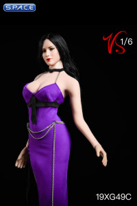 1/6 Scale purple Party Dress