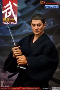 1/6 Scale Samurai Character Set with black hair Head Sculpt