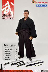 1/6 Scale Samurai Character Set with black hair Head Sculpt