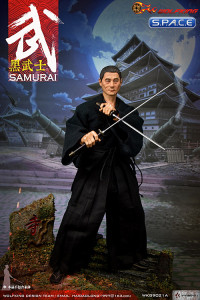 1/6 Scale Samurai Character Set with black hair Head Sculpt