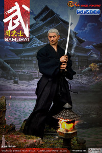 1/6 Scale Samurai Character Set with white hair Head Sculpt