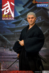 1/6 Scale Samurai Character Set with white hair Head Sculpt