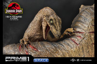 1/8 Scale T-Rex vs. Velociraptors in the Rotunda Legacy Museum Collection Diorama (Jurassic Park)