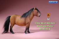 1/6 Scale brown Shetland Pony
