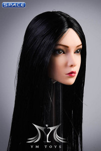 1/6 Scale Rose Head Sculpt (straight long black hair)