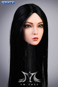 1/6 Scale Rose Head Sculpt (straight long black hair)