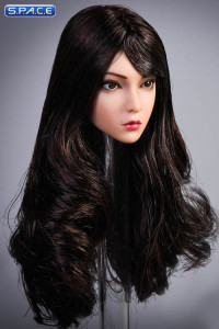 1/6 Scale Rose Head Sculpt (curly long black hair)