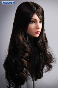 1/6 Scale Rose Head Sculpt (curly long black hair)