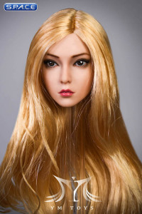 1/6 Scale Rose Head Sculpt (curly long golden hair)