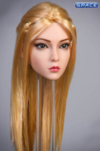 1/6 Scale Rose Head Sculpt (brown eyes / straight long golden hair)