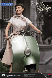 1/4 Scale Princess Ann & 1951 Vespa 125 Statue (Roman Holiday)