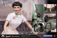 1/4 Scale Princess Ann & 1951 Vespa 125 Statue (Roman Holiday)