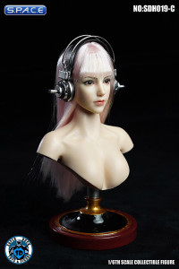 1/6 Scale Iris Head Sculpt with headphone (white hair)