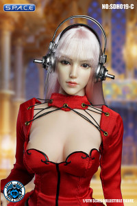 1/6 Scale Iris Head Sculpt with headphone (white hair)