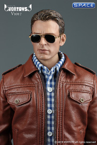 1/6 Scale Mens Retro Leather Suit