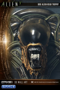 Dog Alien Head Trophy 3D Wall Art - Open Mouth Version (Alien 3)