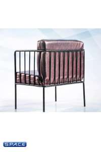 1/6 Scale metal frame Armchair (brown)